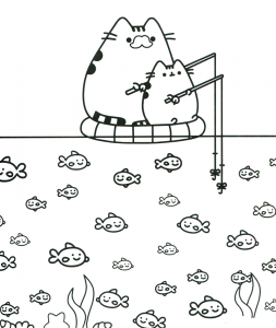 Pusheen Coloring Pages Free Printable