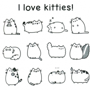 Pusheen the Cat Coloring Pages