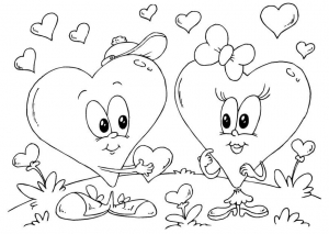Valentines Heart Coloring Pages, happy valentines day coloring pages