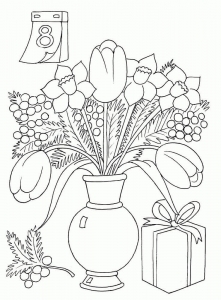 8th March International Womens Day Colouring Pages
