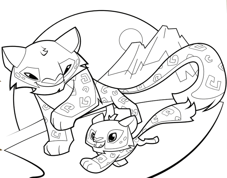 Download Free Printable Animal Jam Coloring Pages