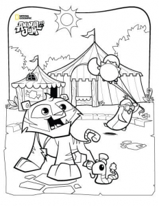 Animal Jam Coloring Pages For Preschoolers