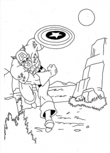 Captain America Coloring Sheets
