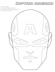 Captain America Mask Printable