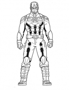 Captain America Winter Soldier Coloring Page