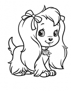 Cartoon Dog Coloring Page