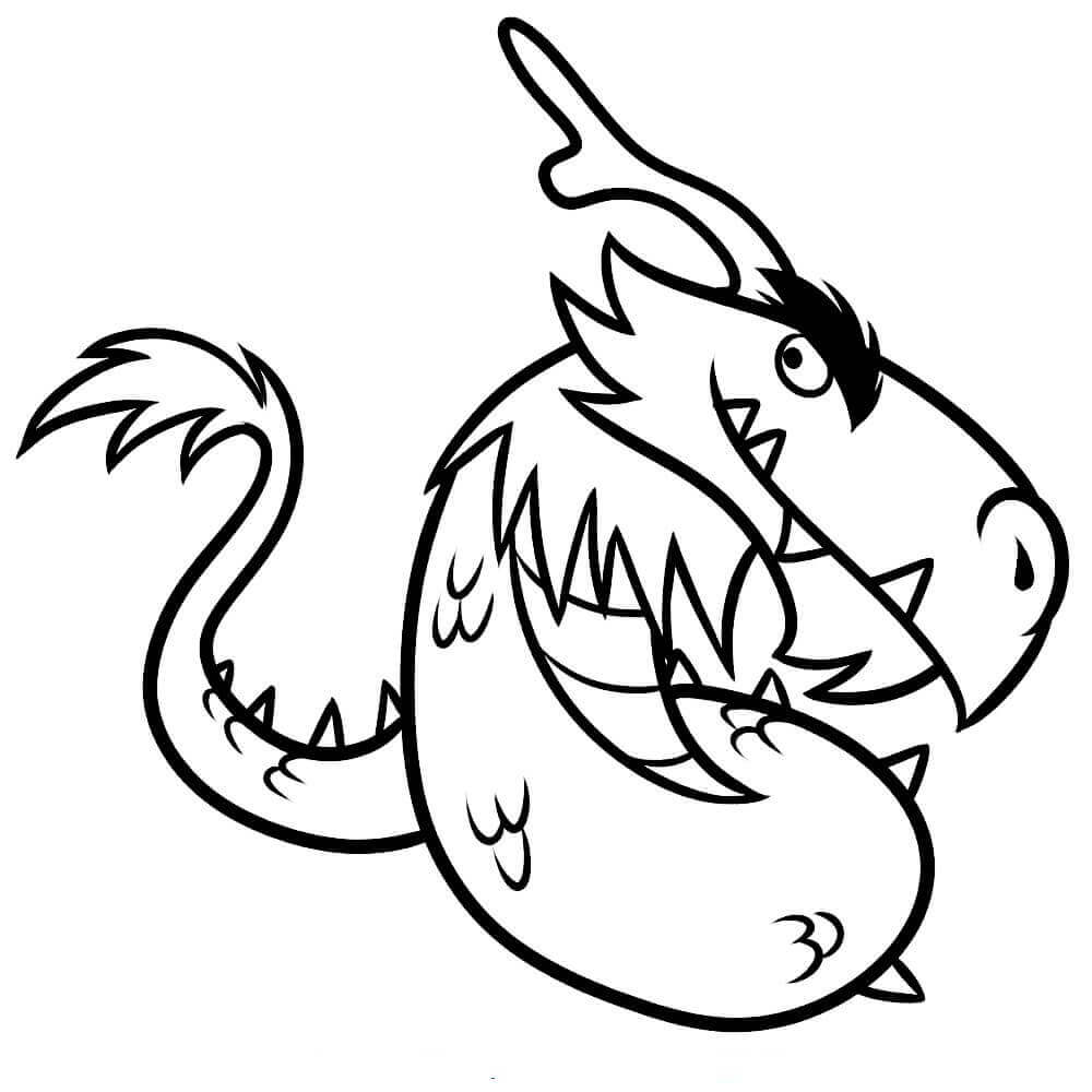 angry birds mighty dragon coloring pages