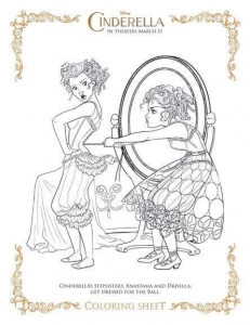 Cinderella 2015 Coloring Pages