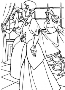 Cinderella Step Sister Coloring Page