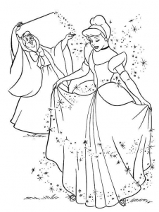 Cinderella Transformed Coloring Page
