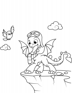 Cute Dragon Coloring Images