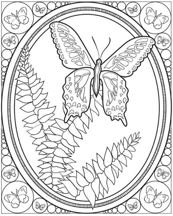Download 40 Free Printable Butterfly Coloring Pages