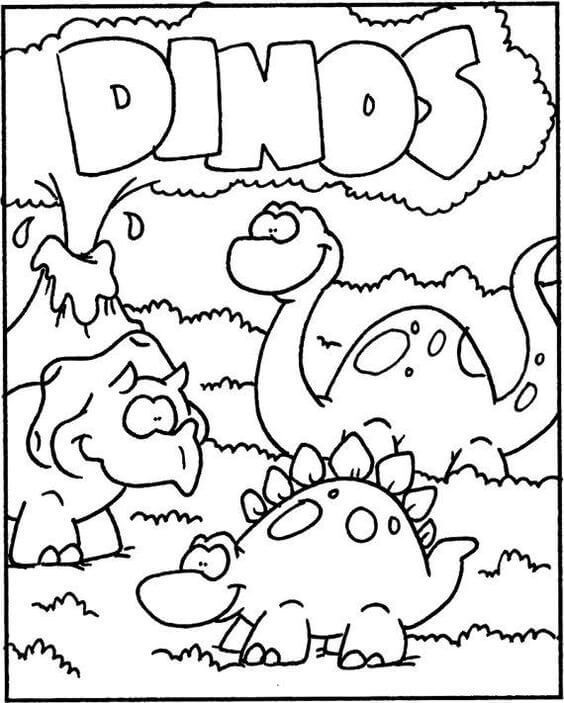 35 free printable dinosaur coloring pages