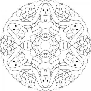 Easter Mandala Coloring Pages