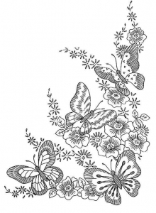 Elaborate Butterfly Coloring Page