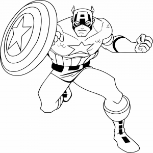 Free Captain America Coloring Sheets