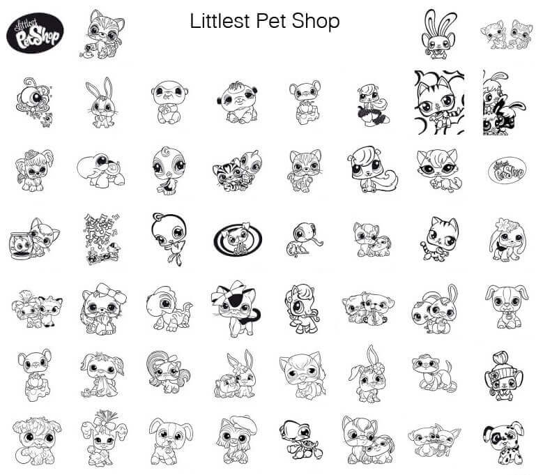 littlest pet shops online coloring pages