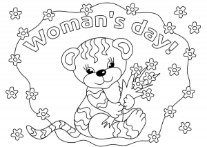 Free Printable International Womens Day Coloring Pages