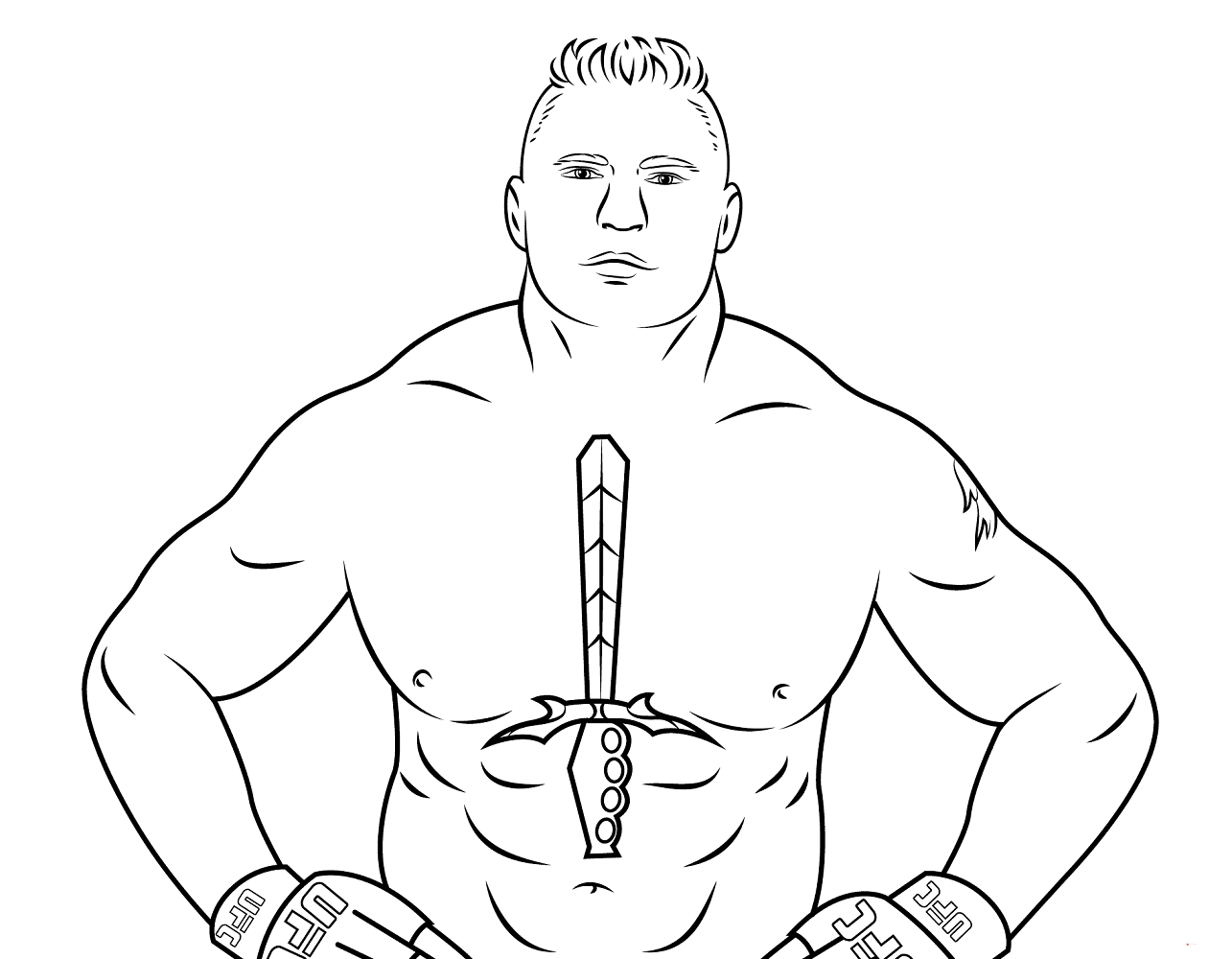 Coloring Page Wwe