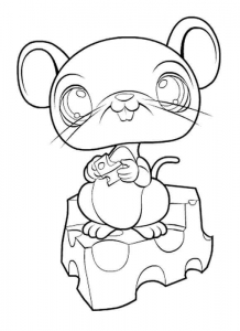 LPS Coloring Pages Mouse