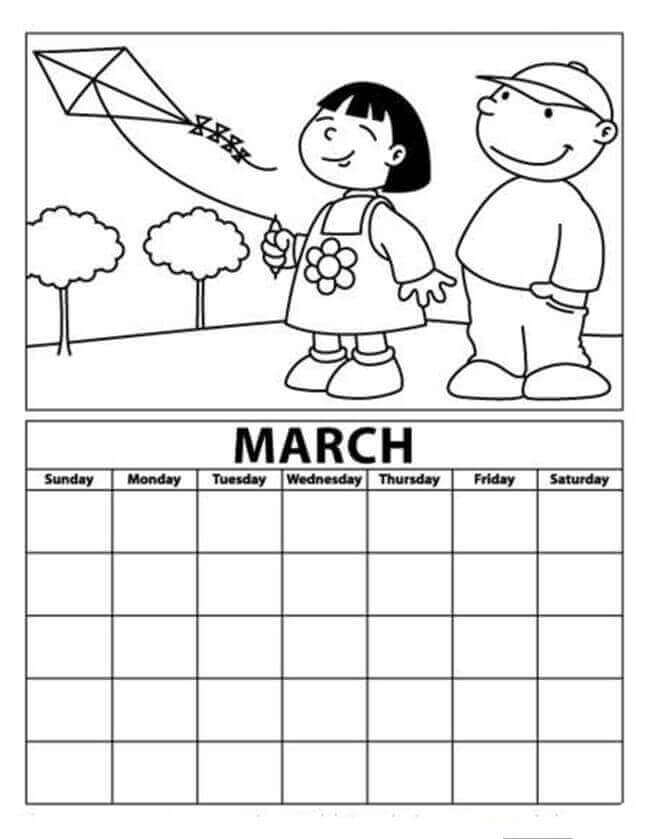 345 Cute March Coloring Pages Printable Free for Adult