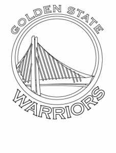 NBA Colouring Pages Golden State Warriors