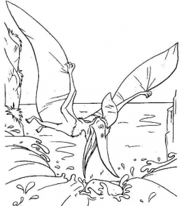 Pterosaur Dinosaur Coloring Pages