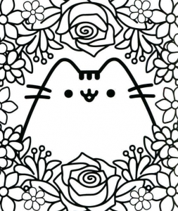Pusheen Cat Coloring Pages