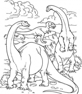 Realistic Dinosaur Coloring Pages Printable