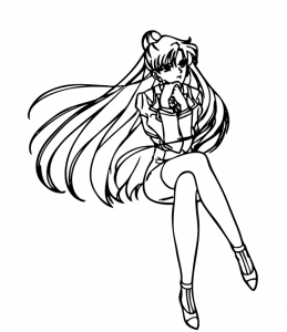 Sailor Moon Coloring Pages Sailor Pluto