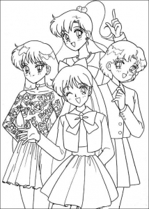 Sailor Moon Coloring Pages Sera Senshi