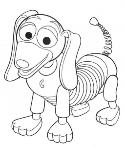 Slinky Dog From Toy Story Coloring Page