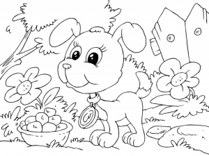 Sweet Puppy Coloring Pages