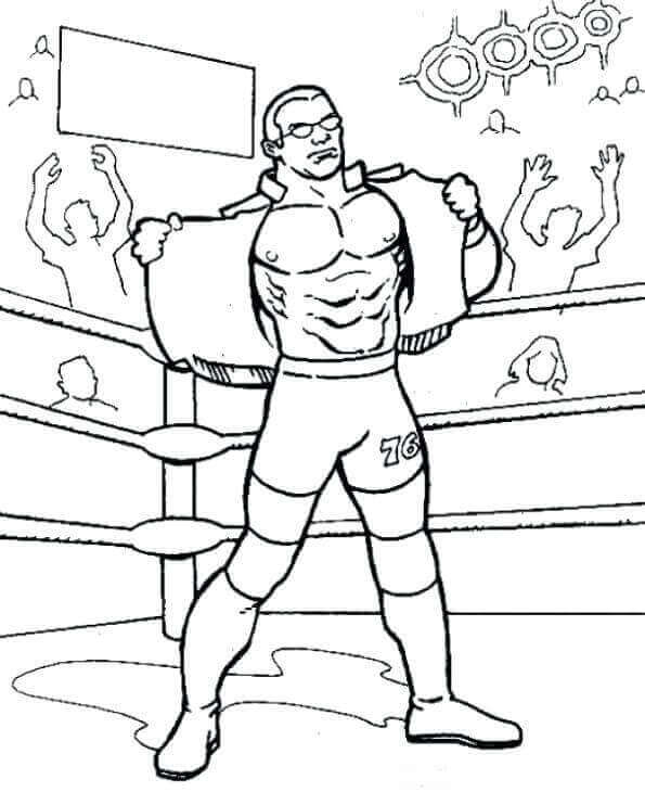 Free Printable World Wrestling Entertainment Or WWE Coloring Pages