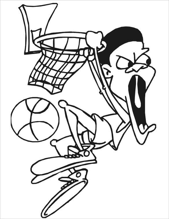 Download 244  Printable Basketball Pictures Coloring Pages PNG PDF File