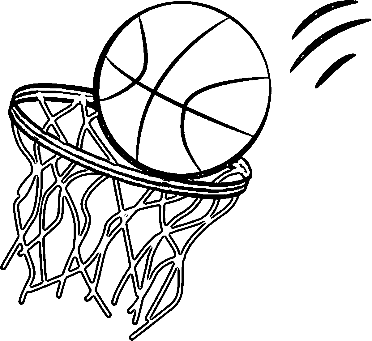 Basketball Hoop Coloring Pages Learny Kids