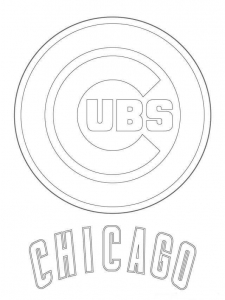 Chicago Cubs MLB Coloring Pages