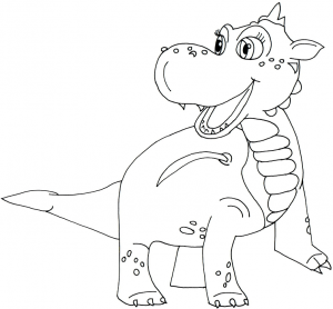 Crackle From Sofia the First Coloring Sheet