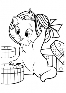 Cute Kitty Coloring Sheets