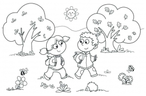 Cute Summer Coloring Pages