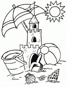 Free Beach Coloring Pages To Print