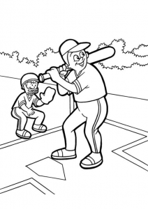 Free Printable Baseball Coloring Pages