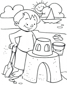Free Printable Beach Coloring Pages