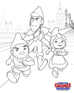 Free Printable Sherlock Gnomes Coloring Pages
