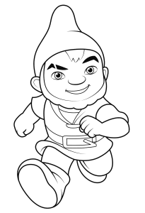 Gnomeo from Sherlock Gnomes Coloring Page