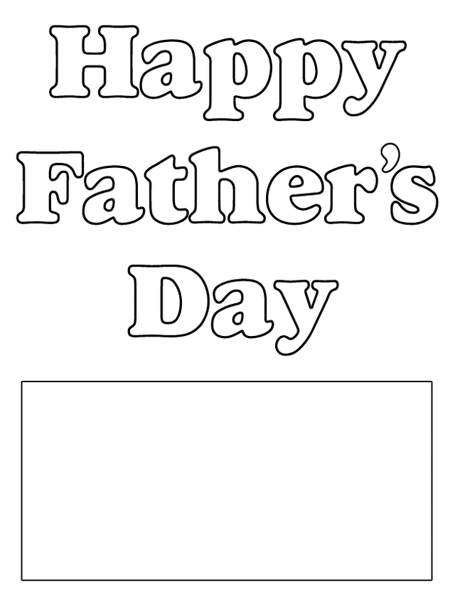 Free Printable Fathers Day Card Templates For Kids To Color