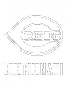 MLB Coloring Pages Cincinnati Reds