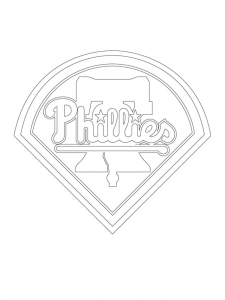 MLB Coloring Sheets Philadelphia Phillies