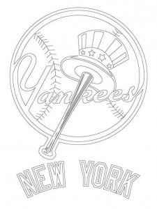 New York Yankees MLB Coloring Pages
