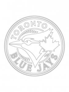 Printable MLB Coloring Book Toronto Blue Jays
